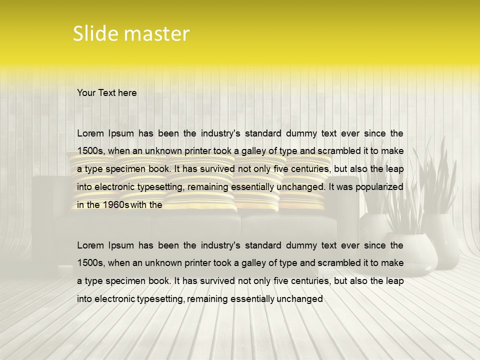 Nice Luxury Plant PowerPoint Template