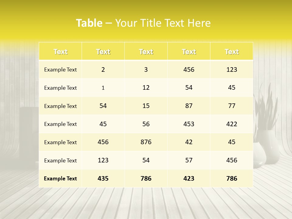 Nice Luxury Plant PowerPoint Template