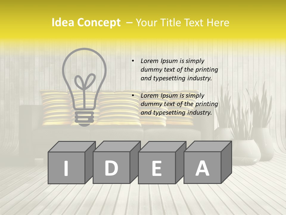 Nice Luxury Plant PowerPoint Template