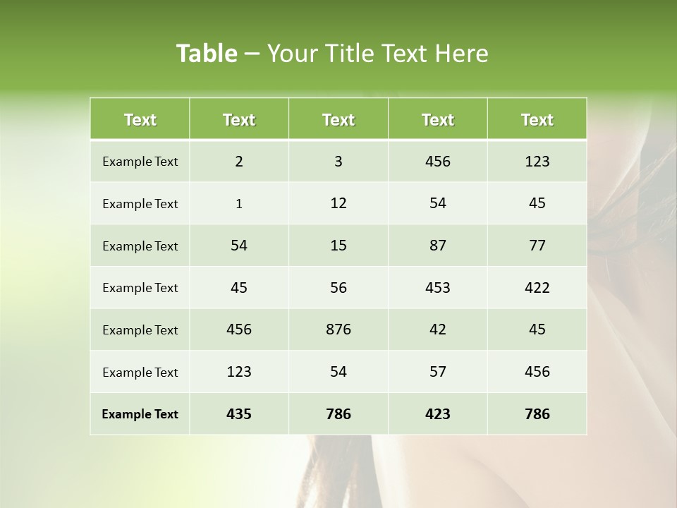 Natural Hot Cosmetics PowerPoint Template