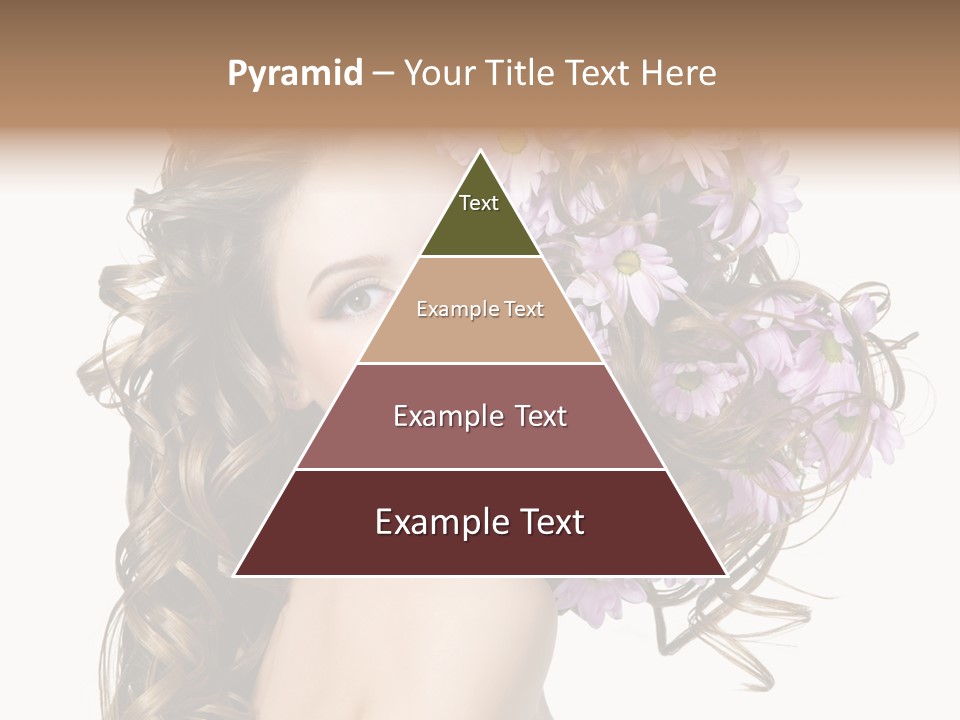 Woman Violet Hair PowerPoint Template