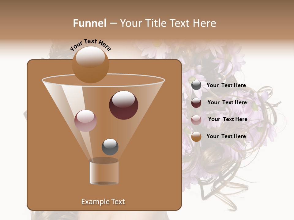 Woman Violet Hair PowerPoint Template