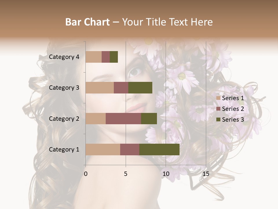 Woman Violet Hair PowerPoint Template