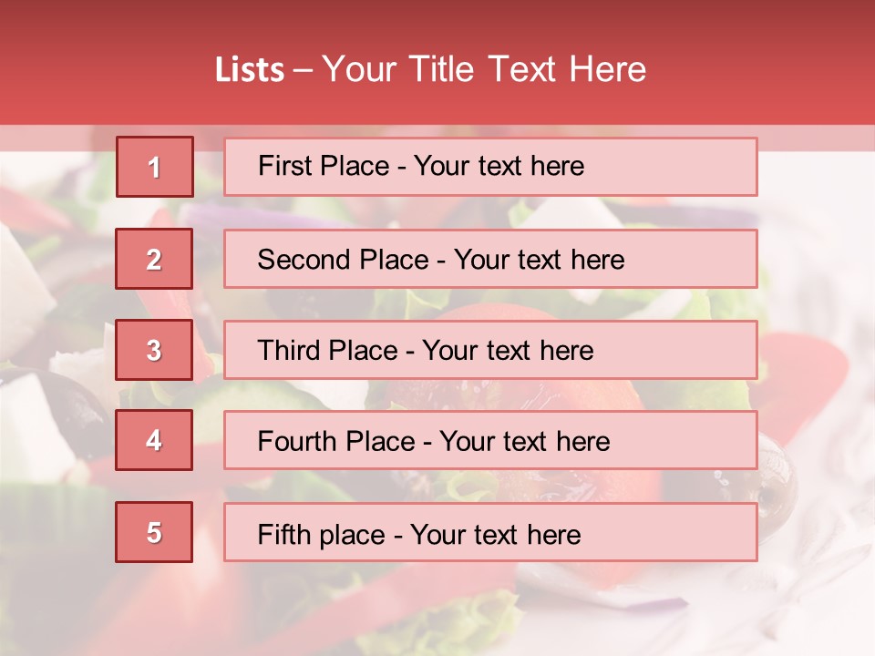 Salad Fresh Mediterranean PowerPoint Template