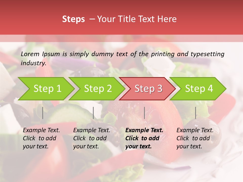 Salad Fresh Mediterranean PowerPoint Template