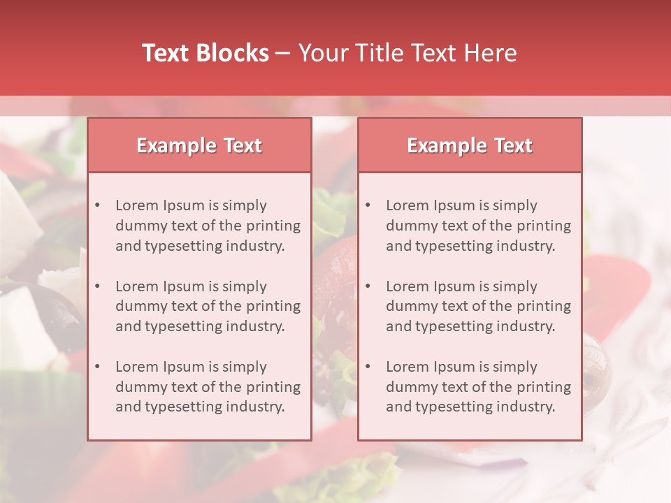 Salad Fresh Mediterranean PowerPoint Template