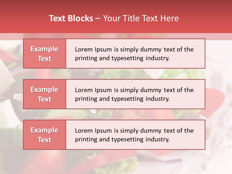 Salad Fresh Mediterranean PowerPoint Template