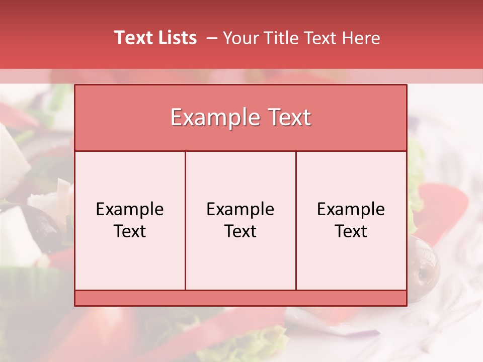 Salad Fresh Mediterranean PowerPoint Template