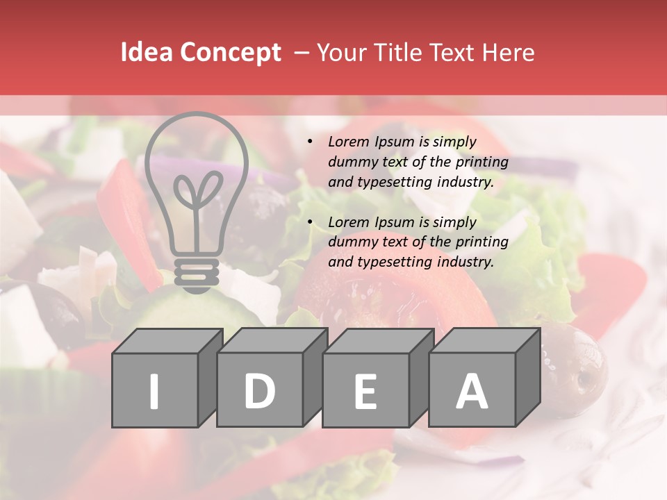 Salad Fresh Mediterranean PowerPoint Template