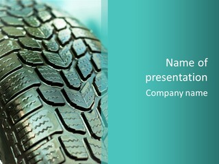 Rubber Photo Automobile PowerPoint Template