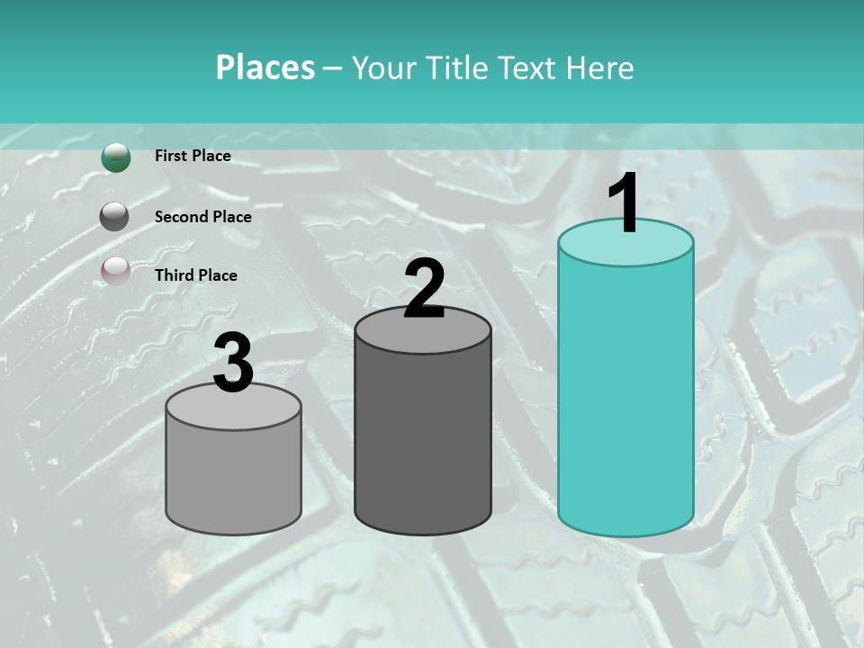 Rubber Photo Automobile PowerPoint Template