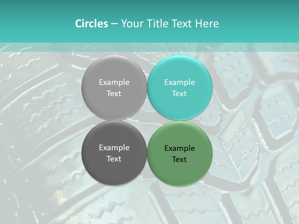 Rubber Photo Automobile PowerPoint Template