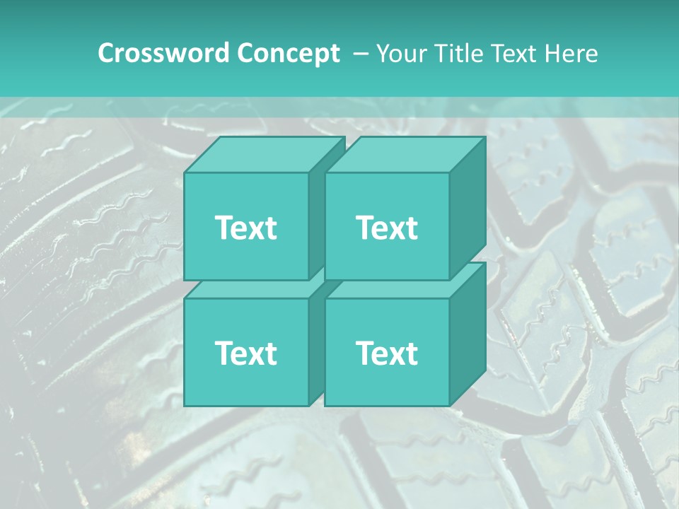 Rubber Photo Automobile PowerPoint Template