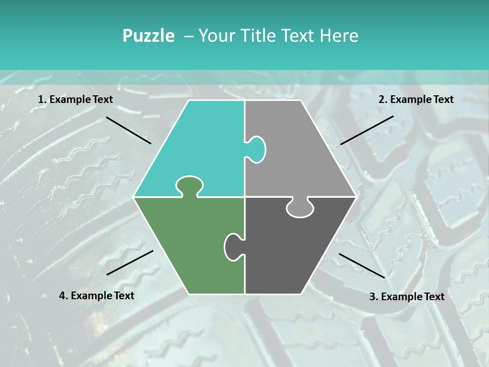 Rubber Photo Automobile PowerPoint Template