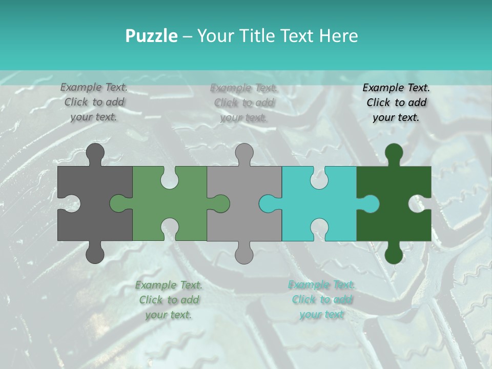 Rubber Photo Automobile PowerPoint Template