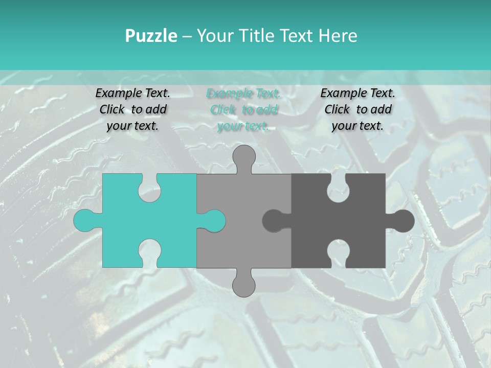 Rubber Photo Automobile PowerPoint Template