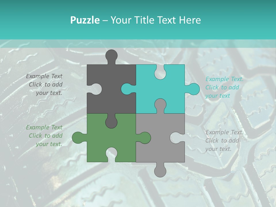 Rubber Photo Automobile PowerPoint Template