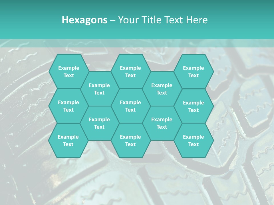 Rubber Photo Automobile PowerPoint Template