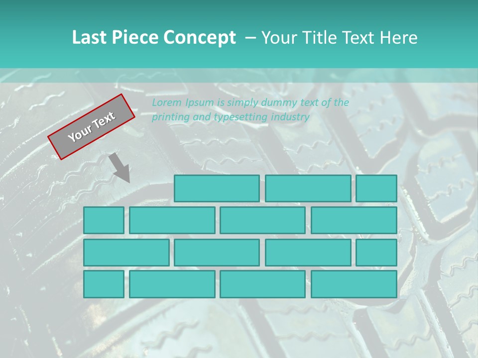 Rubber Photo Automobile PowerPoint Template