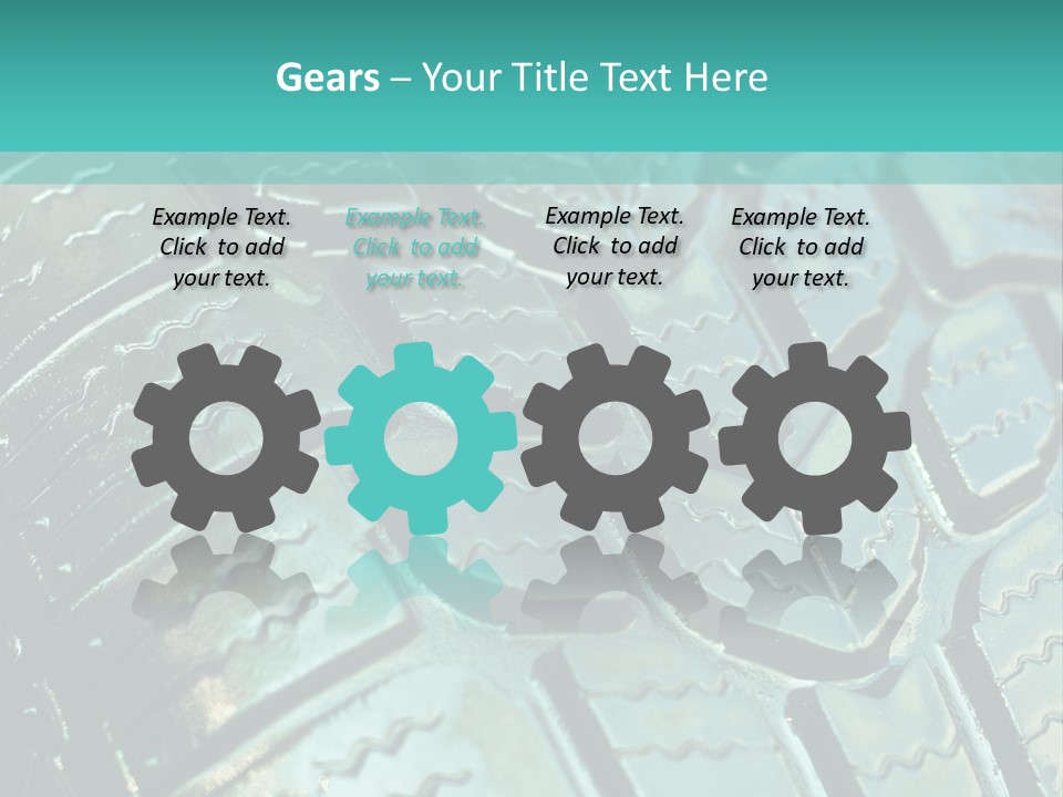 Rubber Photo Automobile PowerPoint Template