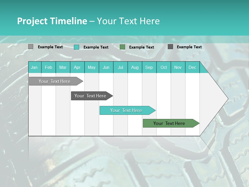 Rubber Photo Automobile PowerPoint Template