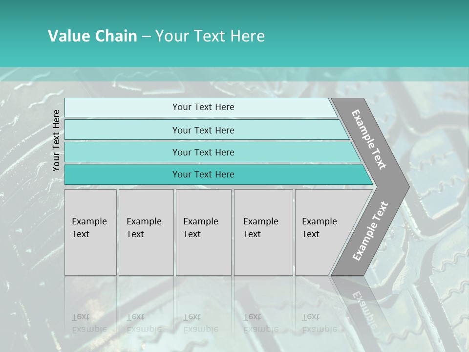 Rubber Photo Automobile PowerPoint Template