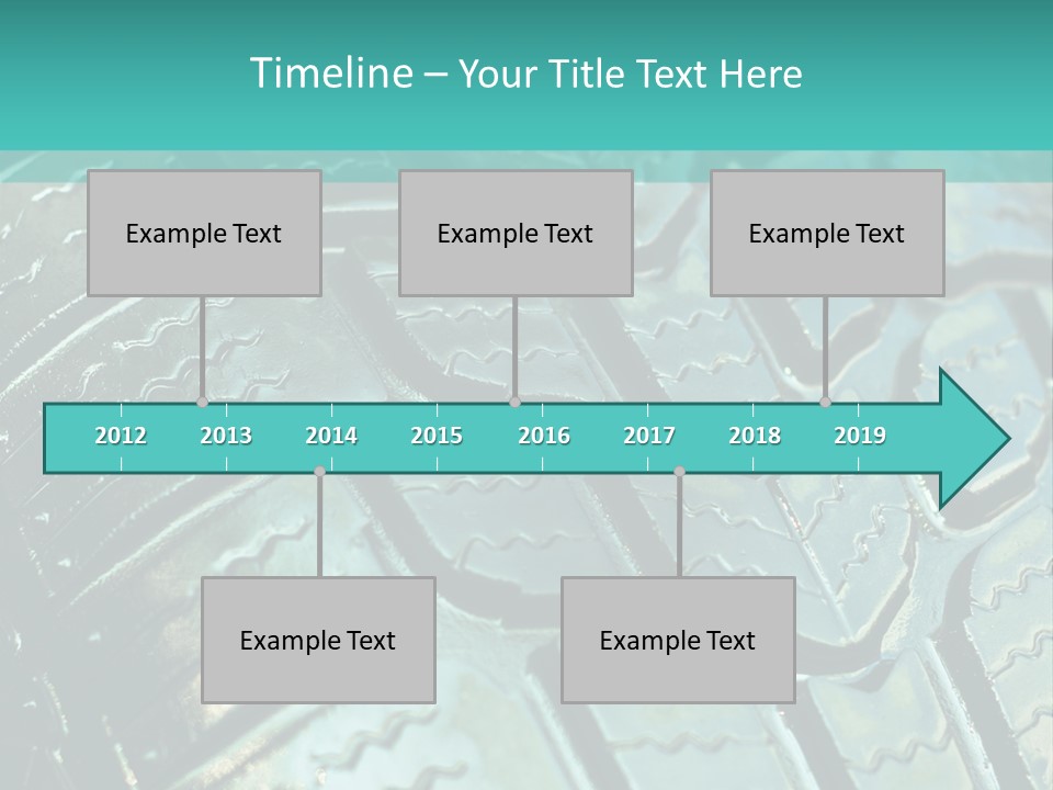 Rubber Photo Automobile PowerPoint Template