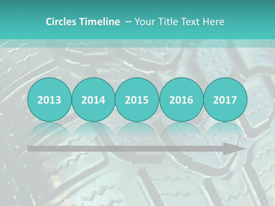 Rubber Photo Automobile PowerPoint Template