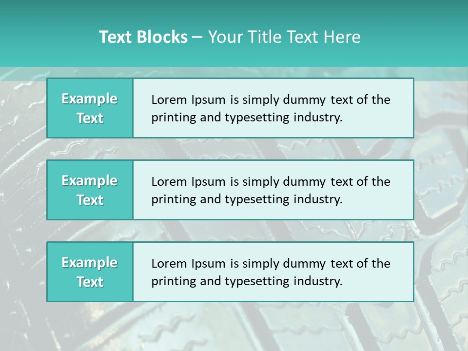 Rubber Photo Automobile PowerPoint Template