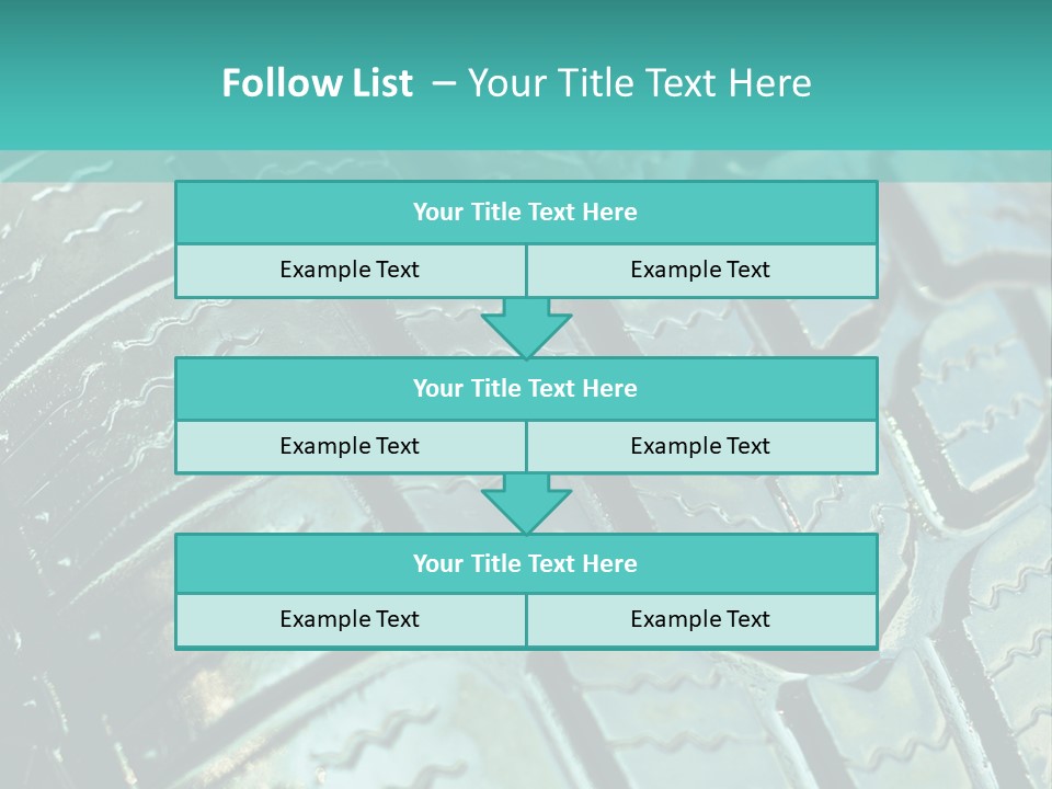 Rubber Photo Automobile PowerPoint Template
