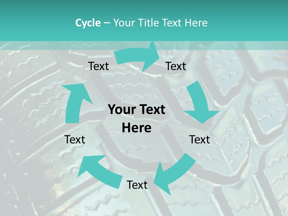 Rubber Photo Automobile PowerPoint Template