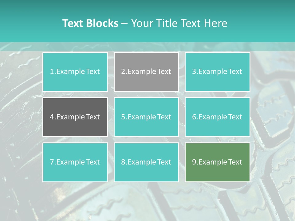Rubber Photo Automobile PowerPoint Template
