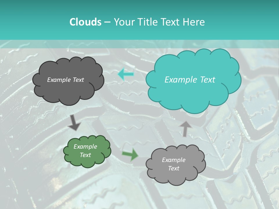 Rubber Photo Automobile PowerPoint Template