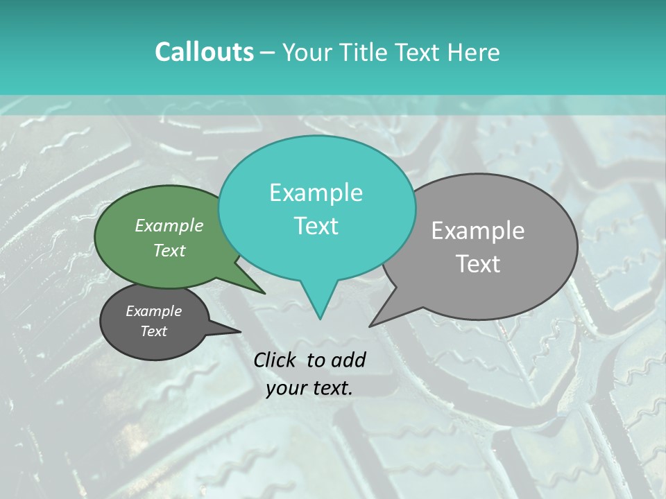 Rubber Photo Automobile PowerPoint Template