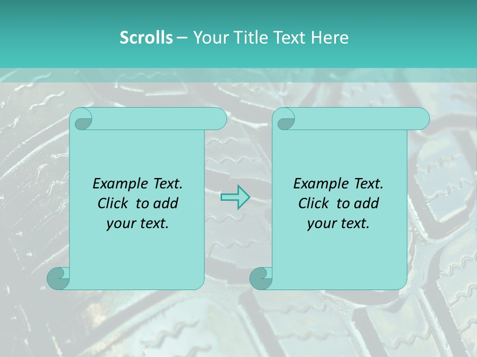 Rubber Photo Automobile PowerPoint Template
