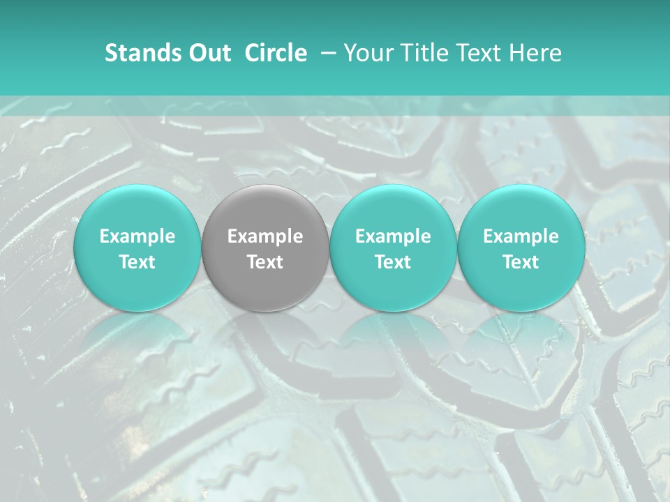 Rubber Photo Automobile PowerPoint Template