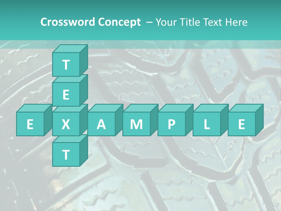 Rubber Photo Automobile PowerPoint Template