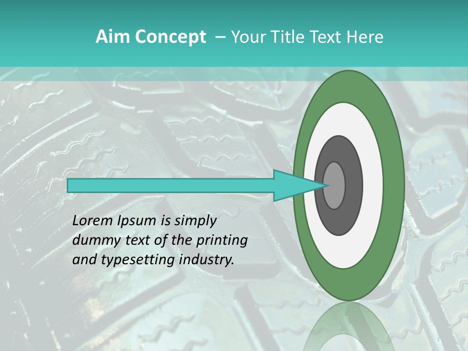 Rubber Photo Automobile PowerPoint Template