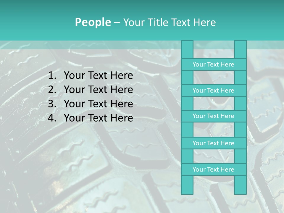 Rubber Photo Automobile PowerPoint Template