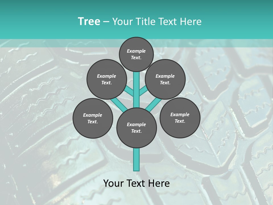 Rubber Photo Automobile PowerPoint Template