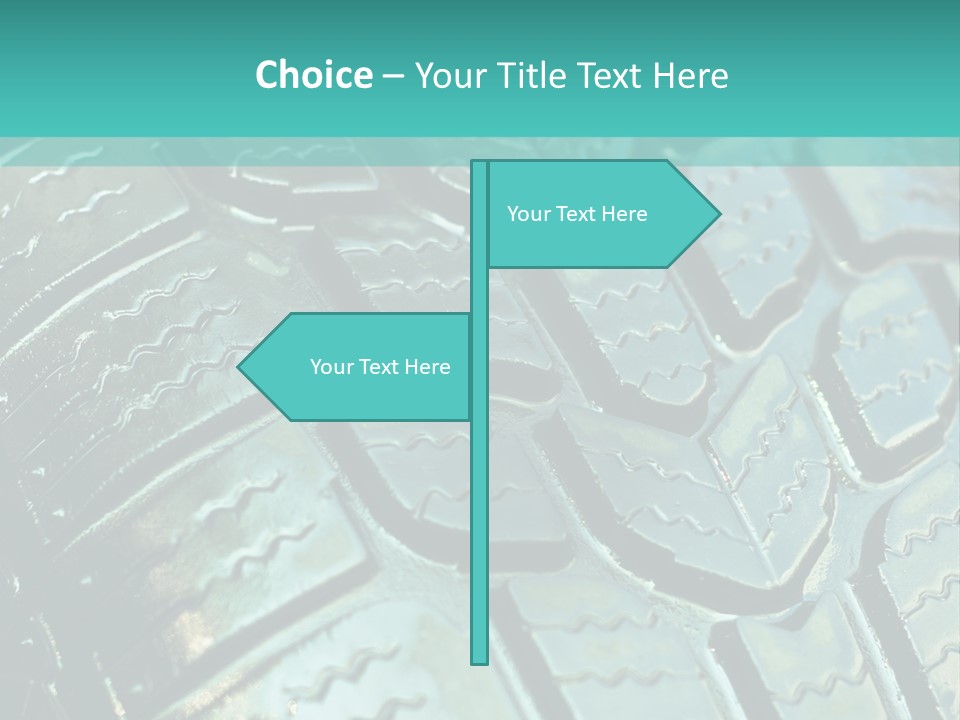 Rubber Photo Automobile PowerPoint Template