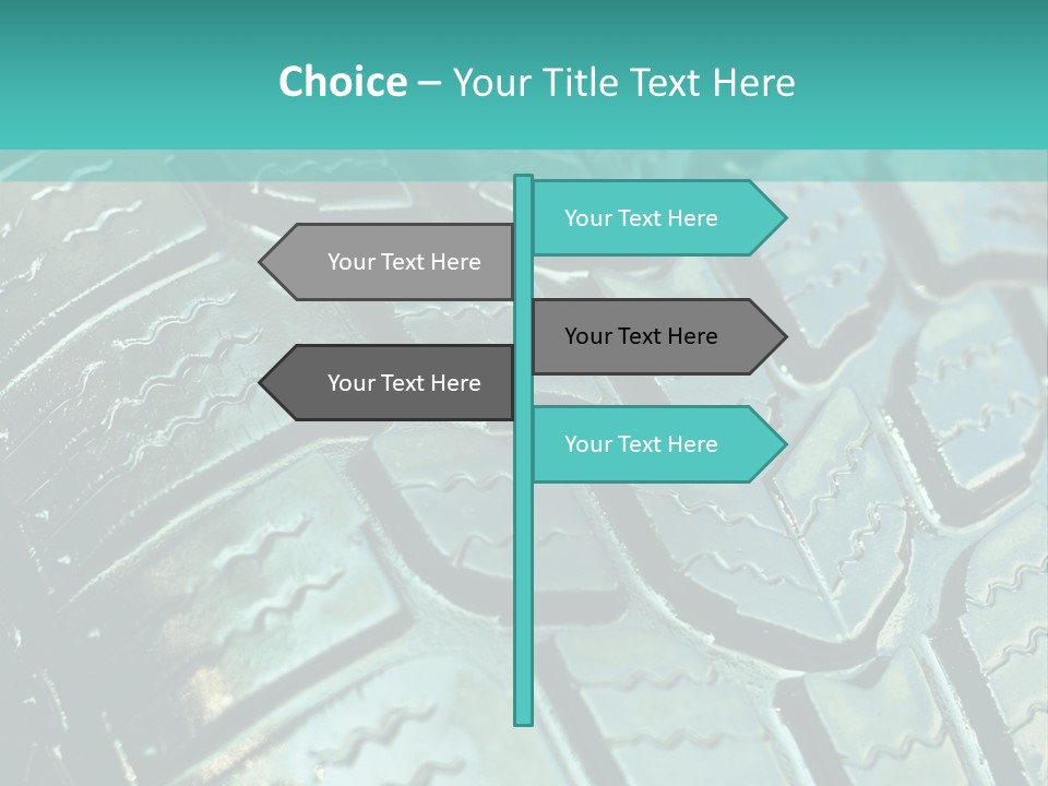 Rubber Photo Automobile PowerPoint Template