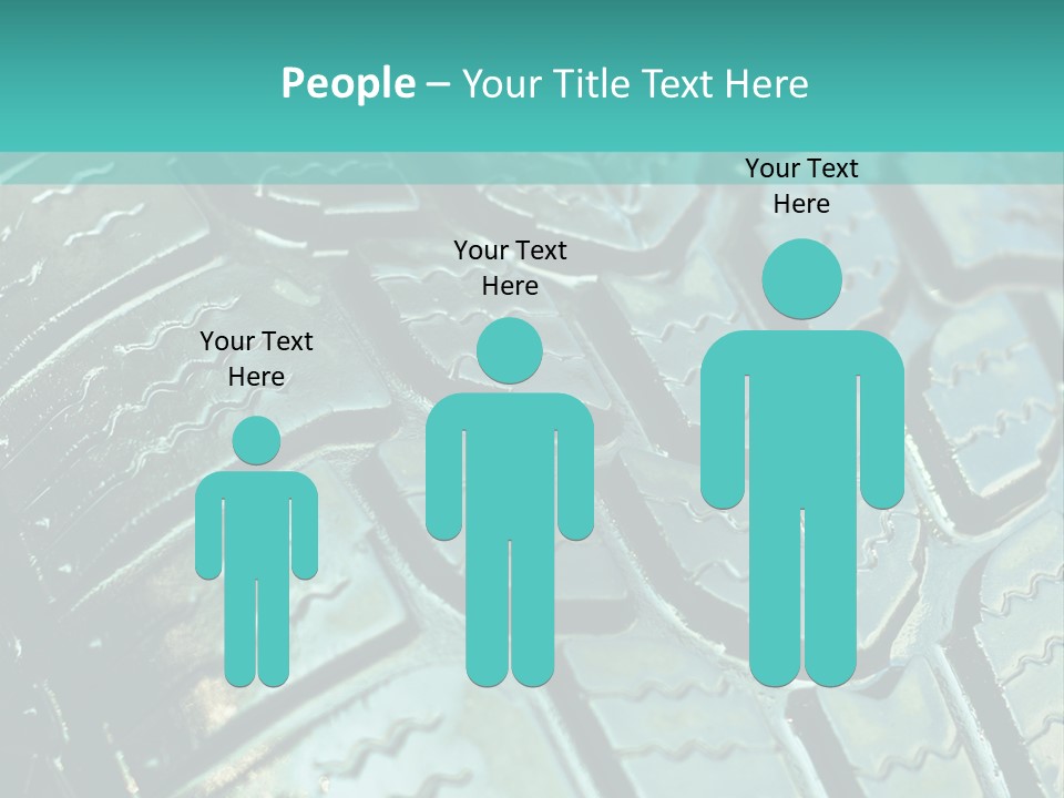 Rubber Photo Automobile PowerPoint Template