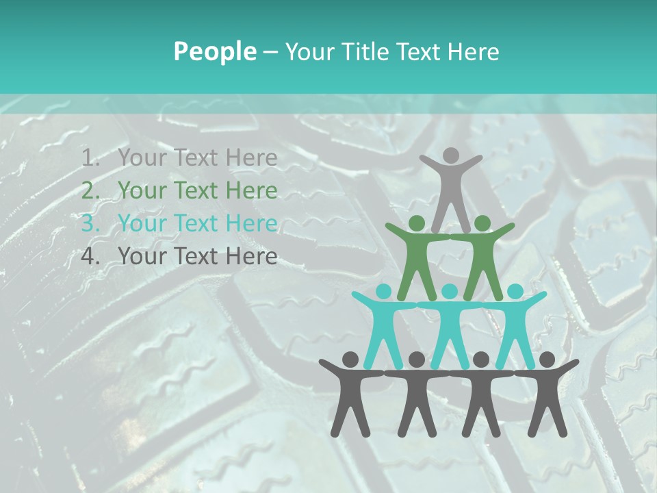 Rubber Photo Automobile PowerPoint Template