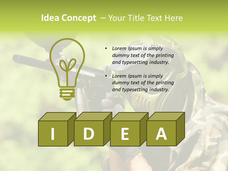 Adrenaline Aiming Summer PowerPoint Template