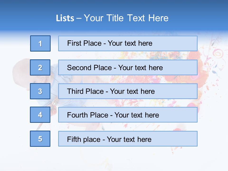 White Laughing Baby PowerPoint Template