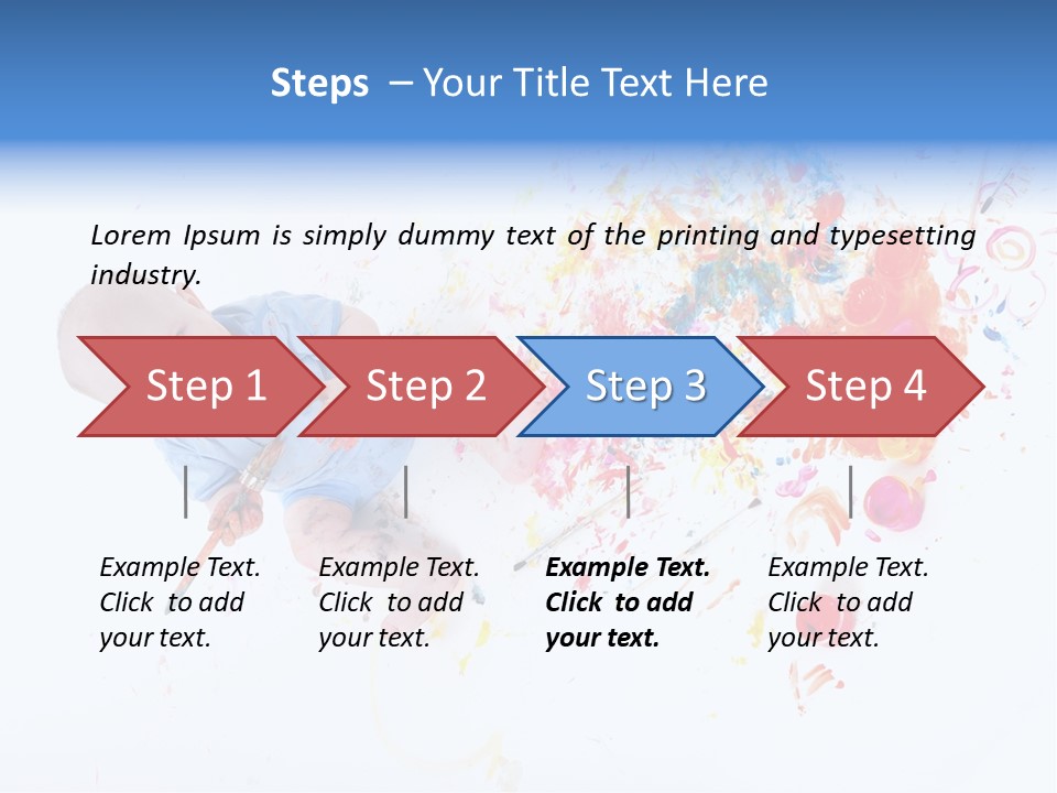 White Laughing Baby PowerPoint Template