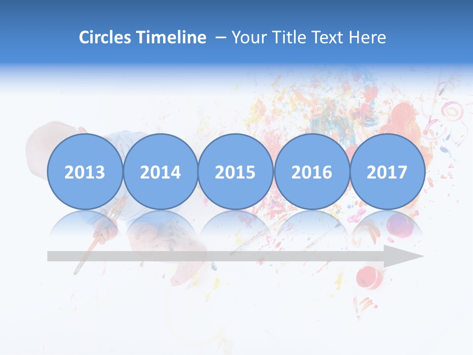 White Laughing Baby PowerPoint Template