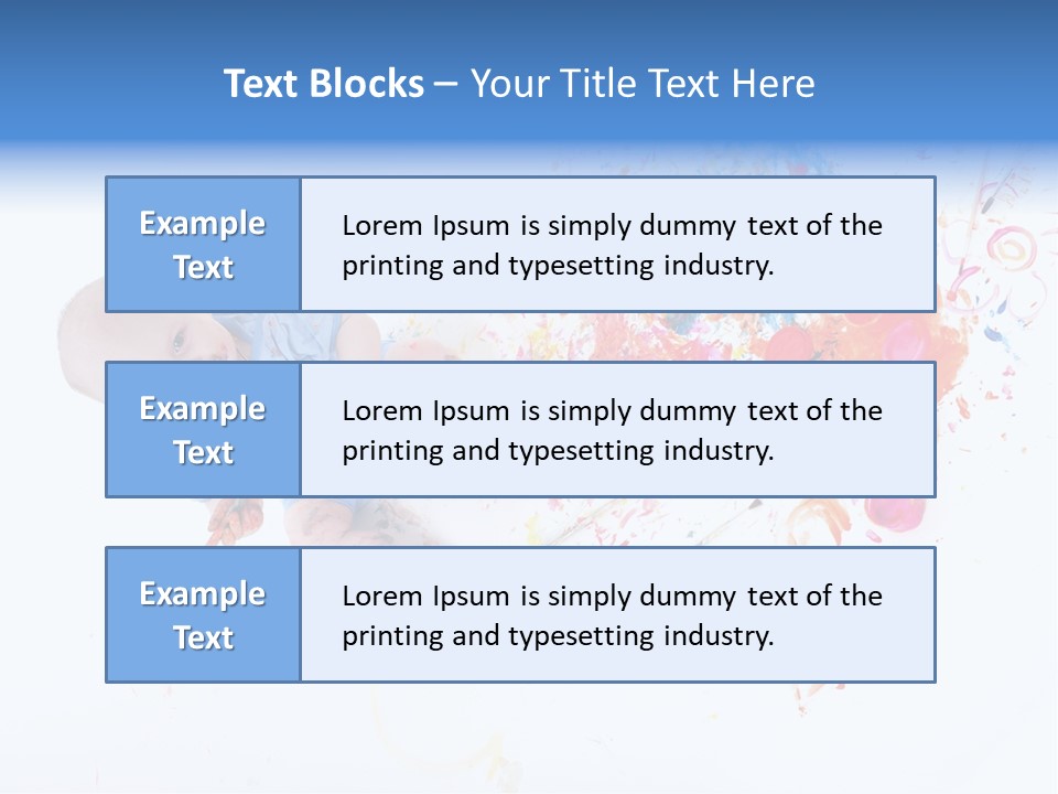White Laughing Baby PowerPoint Template