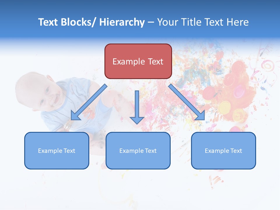 White Laughing Baby PowerPoint Template